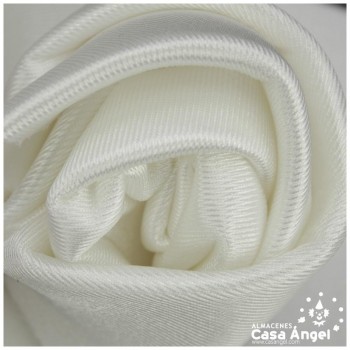 SATÍN RASETE FOAMIZADO 3mm LISO BLANCO