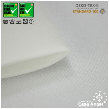 SATÍN RASETE FOAMIZADO 3mm LISO BLANCO