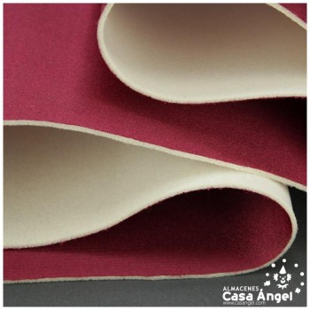 SATÍN RASETE FOAMIZADO 3mm LISO GRANATE