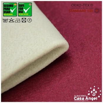 SATÍN RASETE FOAMIZADO 3mm LISO GRANATE