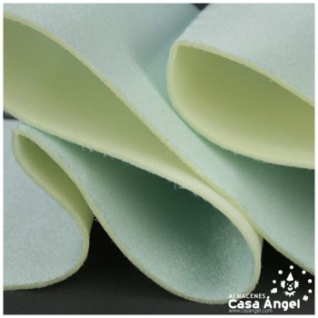 SATÍN RASETE FOAMIZADO 3mm LISO CELESTE
