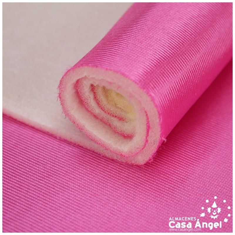 SATÍN RASETE FOAMIZADO 3mm LISO FUCSIA