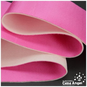 SATÍN RASETE FOAMIZADO 3mm LISO FUCSIA