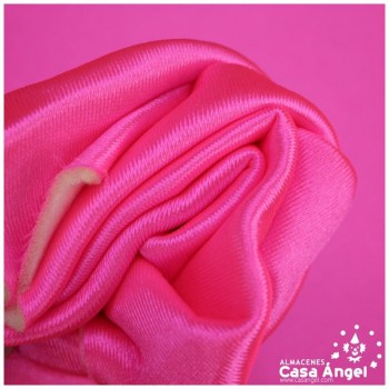 SATÍN RASETE FOAMIZADO 3mm LISO FUCSIA FLÚOR