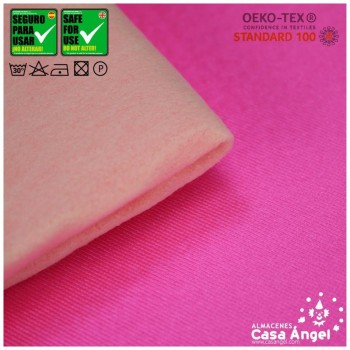 SATÍN RASETE FOAMIZADO 3mm LISO FUCSIA FLÚOR