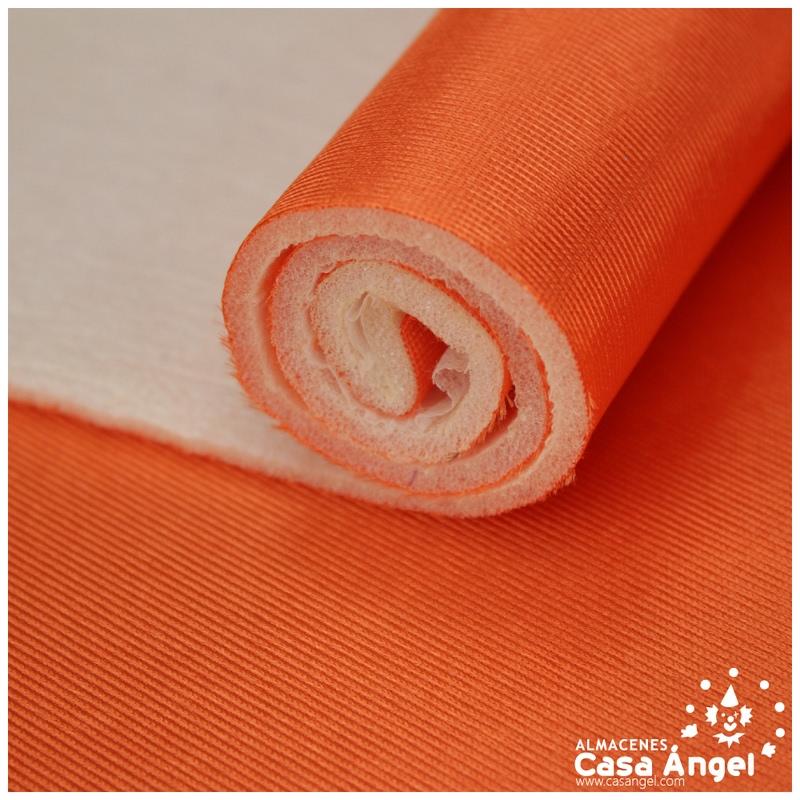 SATÍN RASETE FOAMIZADO 3mm LISO NARANJA