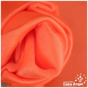 SATÍN RASETE FOAMIZADO 3mm LISO NARANJA FLÚOR