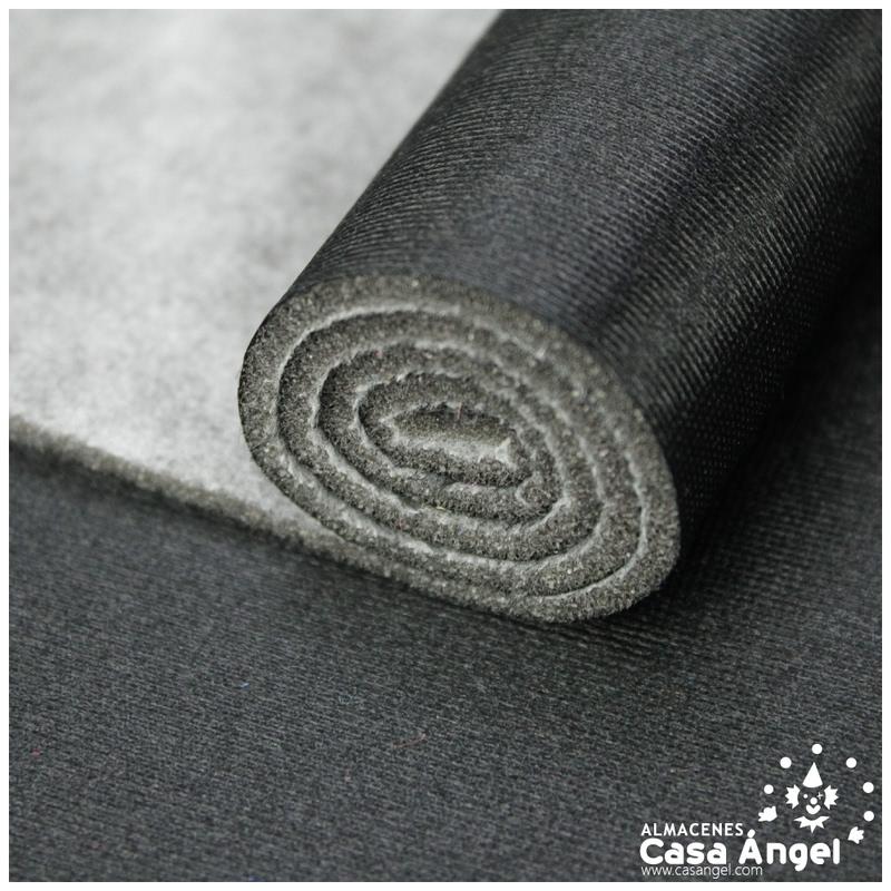 SATÍN RASETE FOAMIZADO 3mm LISO NEGRO