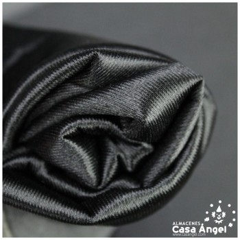 SATÍN RASETE FOAMIZADO 3mm LISO NEGRO