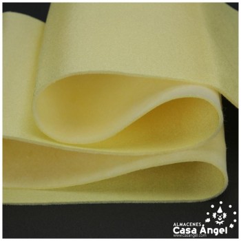 SATÍN RASETE FOAMIZADO 3mm LISO AMARILLO PAJA