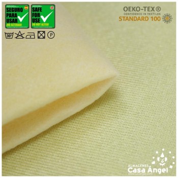 SATÍN RASETE FOAMIZADO 3mm LISO AMARILLO PAJA