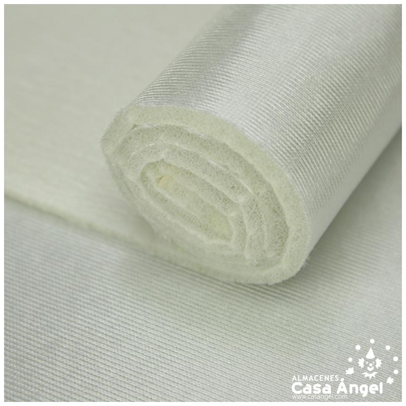 SATÍN RASETE FOAMIZADO 3mm LISO PLATA