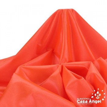 SATÍN DE CARNAVAL RASETE NARANJA FLÚOR 150cm