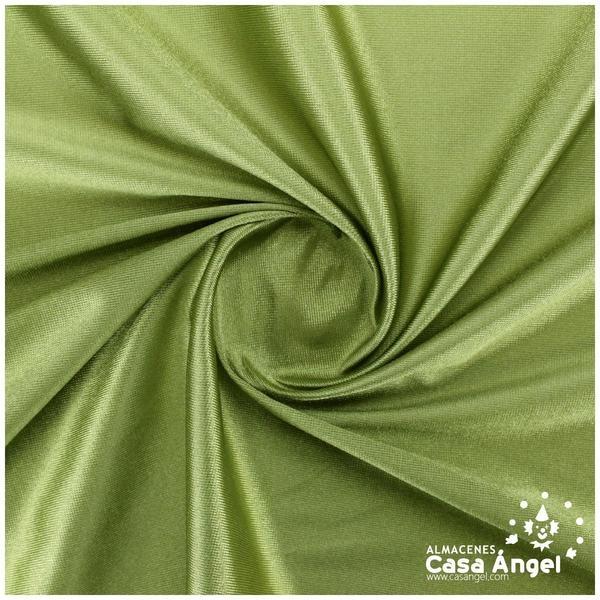 SATÍN DE CARNAVAL RASETE VERDE CAZA 150cm