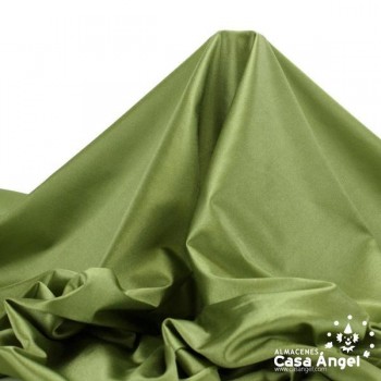 SATÍN DE CARNAVAL RASETE VERDE CAZA 150cm