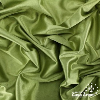 SATÍN DE CARNAVAL RASETE VERDE CAZA 150cm