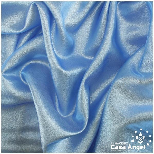 TELA LAMÉ AZUL PASTEL TORNASOL SERIE GOYA 145cm