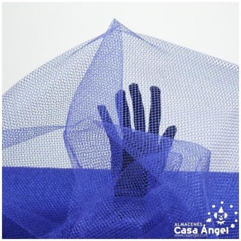 MALLA RÍGIDA DE LÚREX AZUL SERIE NETTO 150cm