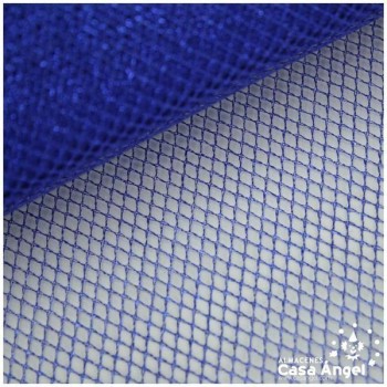 MALLA RÍGIDA DE LÚREX AZUL SERIE NETTO 150cm
