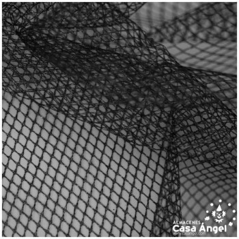 MALLA RÍGIDA DE LÚREX NEGRO SERIE NETTO 150cm