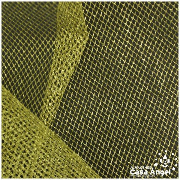 MALLA RÍGIDA DE LÚREX ORO SERIE NETTO 150cm
