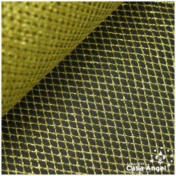 MALLA RÍGIDA DE LÚREX ORO SERIE NETTO 150cm