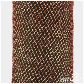 RED ROJA CON HILOS DE ORO LÚREX 150cm
