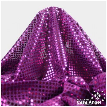 PUNTO LAMÉ MORADO CON LENTEJUELAS DE 6mm SERIE ÓRBITAS 112cm