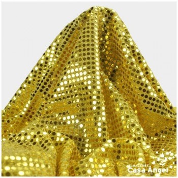 PUNTO LAMÉ ORO CON LENTEJUELAS DE 6mm SERIE ÓRBITAS 112cm