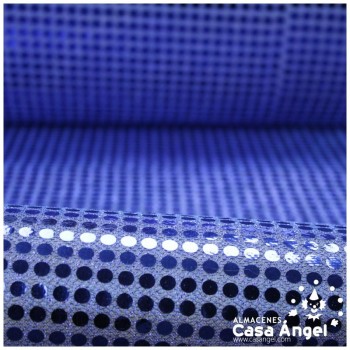 PUNTO FIESTA FOAMIZADO CON LENTEJUELA AZUL 112cm