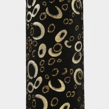 TERCIOPELO LYCRA ESTAMPADO GLIITTER ORO SERIE GALAXIA 150cm
