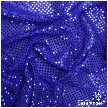 PUNTO LAMÉ AZUL CON LENTEJUELAS DE 3mm SERIE ATMÓSFERA 112cm