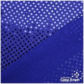 PUNTO LAMÉ AZUL CON LENTEJUELAS DE 3mm SERIE ATMÓSFERA 112cm