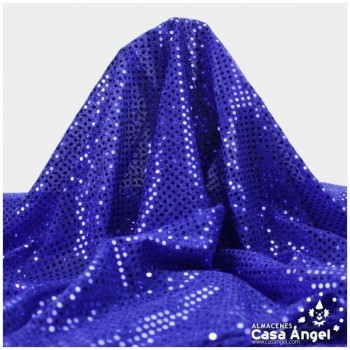 PUNTO LAMÉ AZUL CON LENTEJUELAS DE 3mm SERIE ATMÓSFERA 112cm