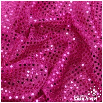 PUNTO LAMÉ FUCSIA CON LENTEJUELAS DE 3mm SERIE ATMÓSFERA 112cm