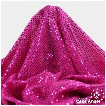 PUNTO LAMÉ FUCSIA CON LENTEJUELAS DE 3mm SERIE ATMÓSFERA 112cm