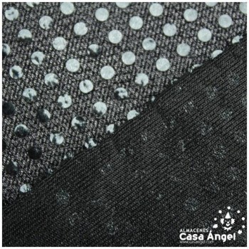 PUNTO LAMÉ NEGRO CON LENTEJUELAS DE 3mm SERIE ATMÓSFERA 112cm