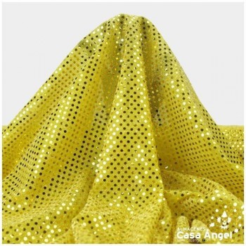 PUNTO LAMÉ ORO CON LENTEJUELAS DE 3mm SERIE ATMÓSFERA 112cm