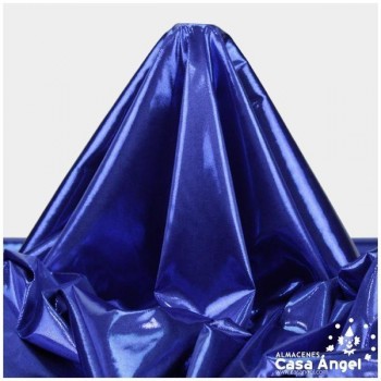 PAN DE ORO AZUL CON PUNTOS DE FOIL SERIE NURIA 150cm