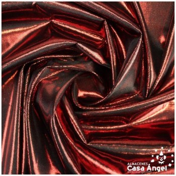 PAN DE ORO ROJO CON PUNTOS DE FOIL SERIE NURIA 150cm