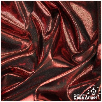 PAN DE ORO ROJO CON PUNTOS DE FOIL SERIE NURIA 150cm