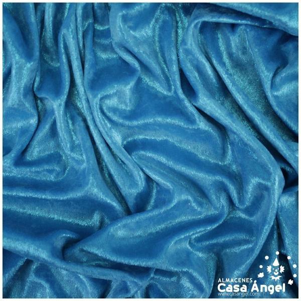 TERCIOPELO LÚREX TURQUESA CON BRILLO AGUADO 150cm