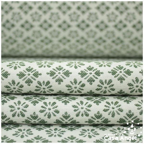 JACQUARD DE ALGODÓN PARA TAPICERÍA SERIE SIDNEY VERDE 280cm