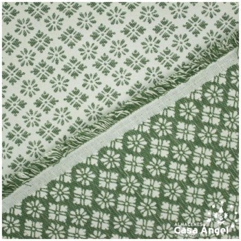 JACQUARD DE ALGODÓN PARA TAPICERÍA SERIE SIDNEY VERDE 280cm