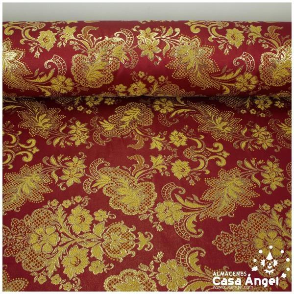 BROCADO VICTORIANO ROJO GRANA SERIE SIERPES 280cm