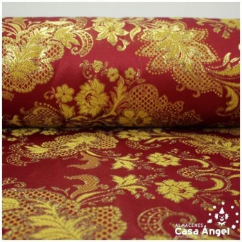 BROCADO VICTORIANO ROJO GRANA SERIE SIERPES 280cm