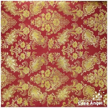 BROCADO VICTORIANO ROJO GRANA SERIE SIERPES 280cm