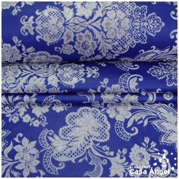 BROCADO VICTORIANO AZUL ROYAL SERIE SIERPES 280cm