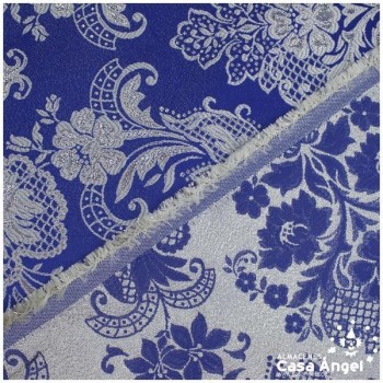 BROCADO VICTORIANO AZUL ROYAL SERIE SIERPES 280cm
