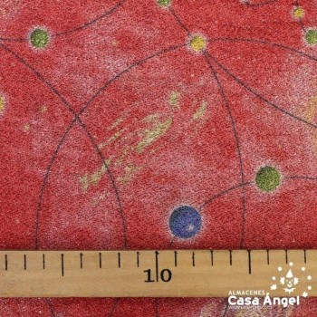 TELA PUNTO ROJO ESCARCHA SERIE SIRIO ANCHO 150cm
